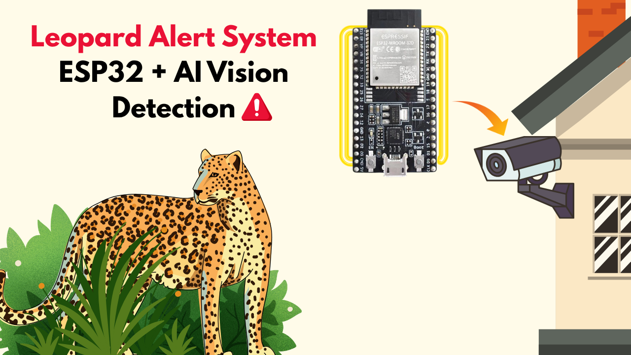 Leopard Alert System: ESP32 + AI Vision Based Real-Time Animal Detection