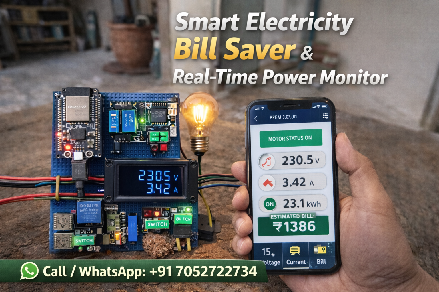 Smart Electricity Bill Saver & Real-Time Power Monitor | ESP32 IoT Energy System