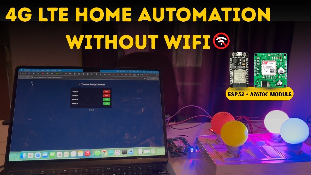 4G LTE Based Home Automation System